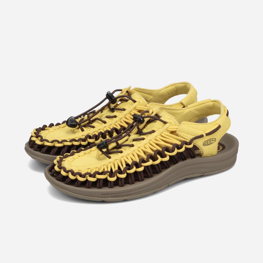 KEEN（キーン） KEEN UNEEK ユニーク メンズ CREAM GOLD/JAVA イエロー