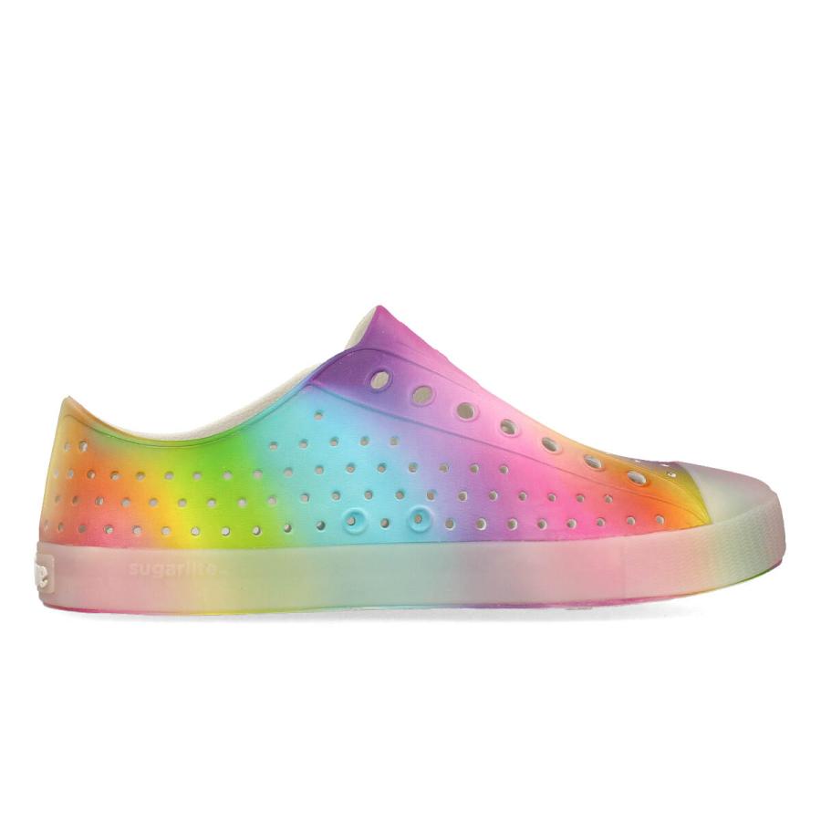 native shoes JEFFERSON PRINT ネイティブ シューズ ジェファーソン プリント ユニセックス TRANSLUCENT/RAINBOW BLUR マルチカラー 11111501-2051｜lowtex｜05