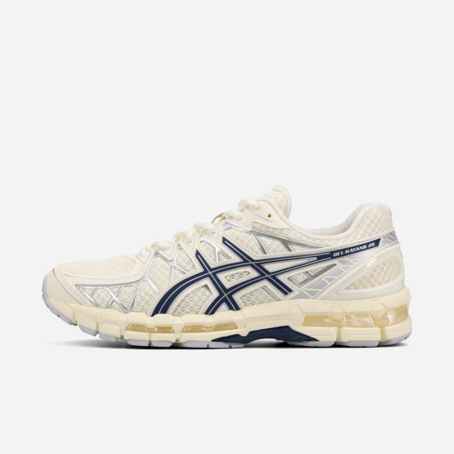 ASICS SPORTSTYLE GEL-KAYANO 20 アシックス スポーツスタイル ゲル カヤノ 20 メンズ レディース CREAM/INDEPENDENCE BLUE ベージュ 1203A388-104の画像