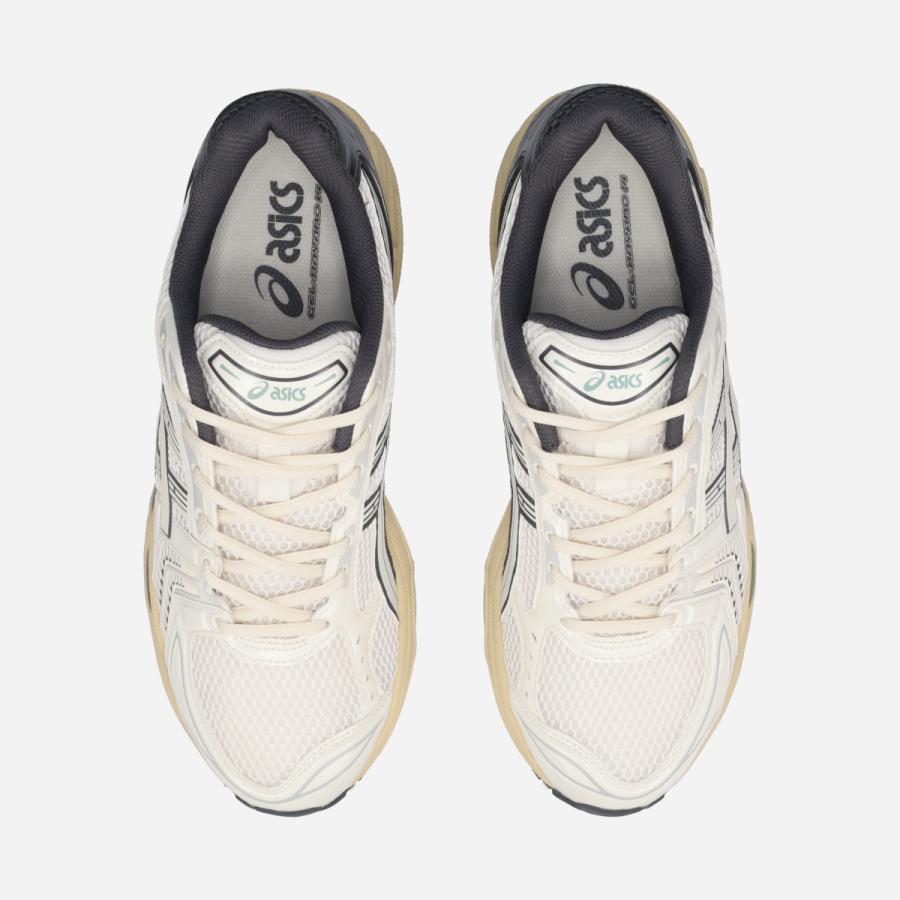 ASICS SPORTSTYLE GEL-KAYANO 14 アシックス スポーツスタイル ゲル カヤノ 14 メンズ CREAM/OBSIDIAN GREY ホワイト 1203A537-113の画像