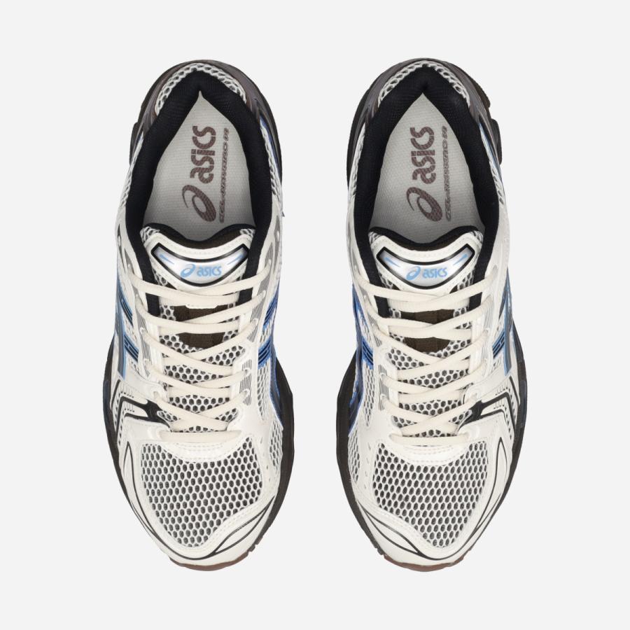 ASICS SPORTSTYLE GEL-KAYANO 14 アシックス スポーツスタイル ゲル カヤノ 14 メンズ レディース CREAM/BLUE COAST ベージュ 1203A740-104の画像
