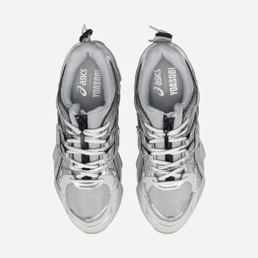 ASICS SPORTSTYLE GEL-KINETIC FLUENT Y アシックス スポーツスタイル ゲル キネティック フルエント Y PIEDMONT GREY/PURE SILVER グレー 1203A837-020の画像