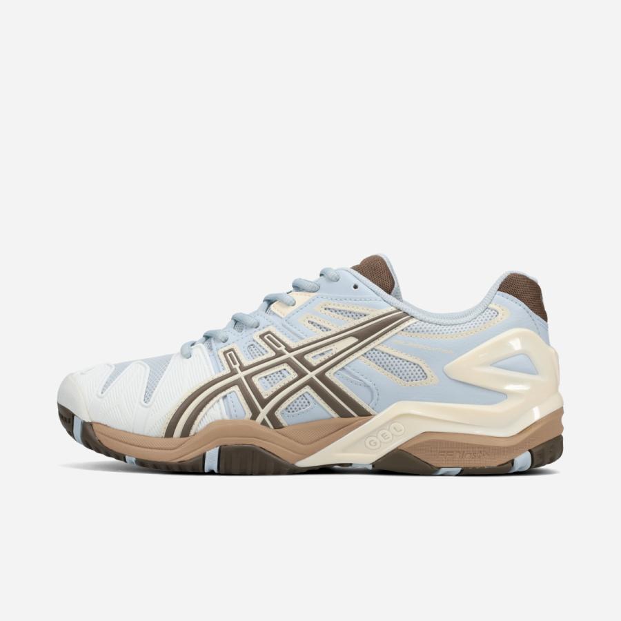 ASICS SPORTSTYLE GEL-RESOLUTION 5 アシックス スポーツスタイル ゲル レゾリューション 5 メンズ レディース STORM CLOUD/SEPIA BROWN ブルー 1203A901-400の画像