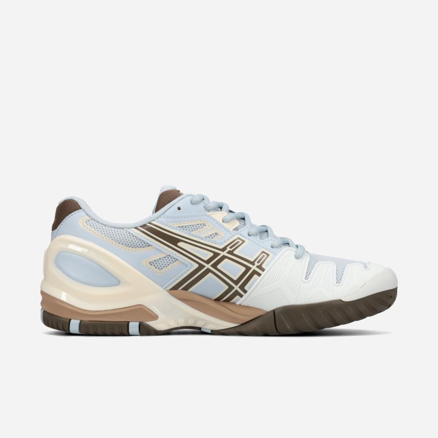 ASICS SPORTSTYLE GEL-RESOLUTION 5 アシックス スポーツスタイル ゲル レゾリューション 5 メンズ レディース STORM CLOUD/SEPIA BROWN ブルー 1203A901-400の画像