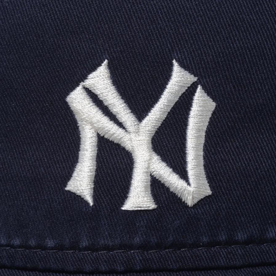 NEW ERA BUCKET01 NEW YORK YANKEES COOPERSTOWN BUCKET HAT ニューエラ ヤンキース クーパーズタウン バケットハット NAVY ネイビー 14109578｜lowtex｜04