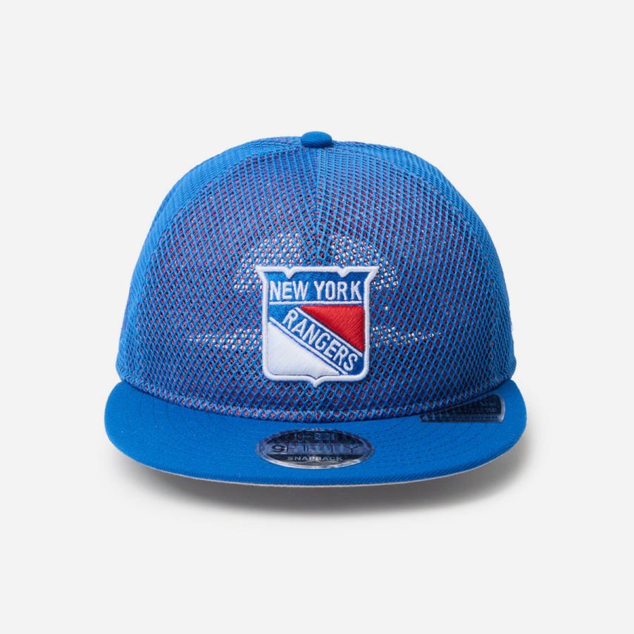 NEW ERA RC 9FIFTY FLAT VISOR NEW YORK RANGERS DOUBLE MESH Powered by GORO NAKATSUGAWA ニューエラ RC 9FIFTY フラットバイザー  BLUE ブルー 14880368 | NEW ERA | 01