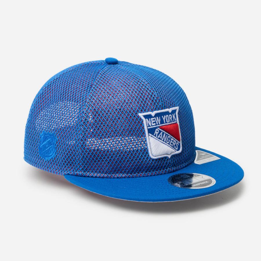 NEW ERA RC 9FIFTY FLAT VISOR NEW YORK RANGERS DOUBLE MESH Powered by GORO NAKATSUGAWA ニューエラ RC 9FIFTY フラットバイザー  BLUE ブルー 14880368 | NEW ERA | 03