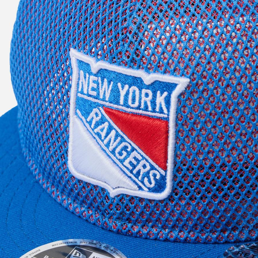 NEW ERA RC 9FIFTY FLAT VISOR NEW YORK RANGERS DOUBLE MESH Powered by GORO NAKATSUGAWA ニューエラ RC 9FIFTY フラットバイザー  BLUE ブルー 14880368 | NEW ERA | 07