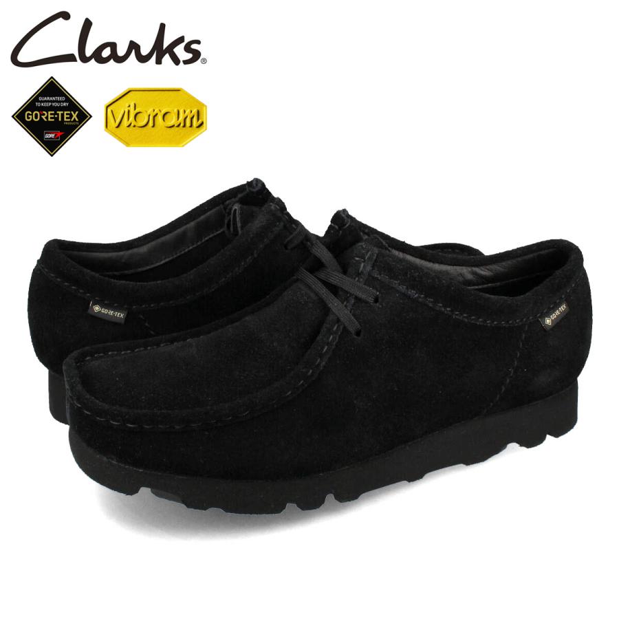 CLARKS WALLABEE GTX クラークス ワラビー ゴアテックス メンズ BLACK 