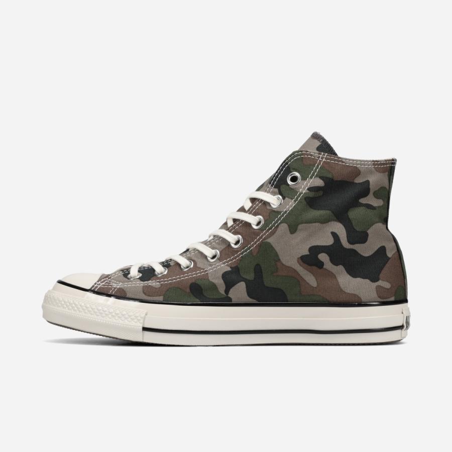 CONVERSE ALL STAR AGED WOODLANDCAMO HI コンバース オールスター エイジド ウッドランドカモ HI GREEN/GRAY/BROWN カーキグリーン 31318220の画像