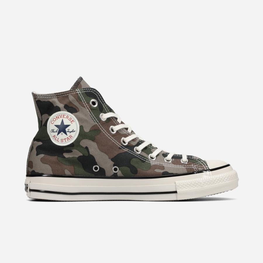 CONVERSE ALL STAR AGED WOODLANDCAMO HI コンバース オールスター エイジド ウッドランドカモ HI GREEN/GRAY/BROWN カーキグリーン 31318220の画像