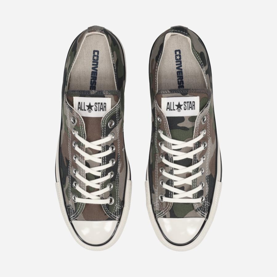 CONVERSE ALL STAR AGED WOODLANDCAMO OX コンバース オールスター エイジド ウッドランドカモ OX GREEN/GRAY/BROWN カーキグリーン 31318230の画像