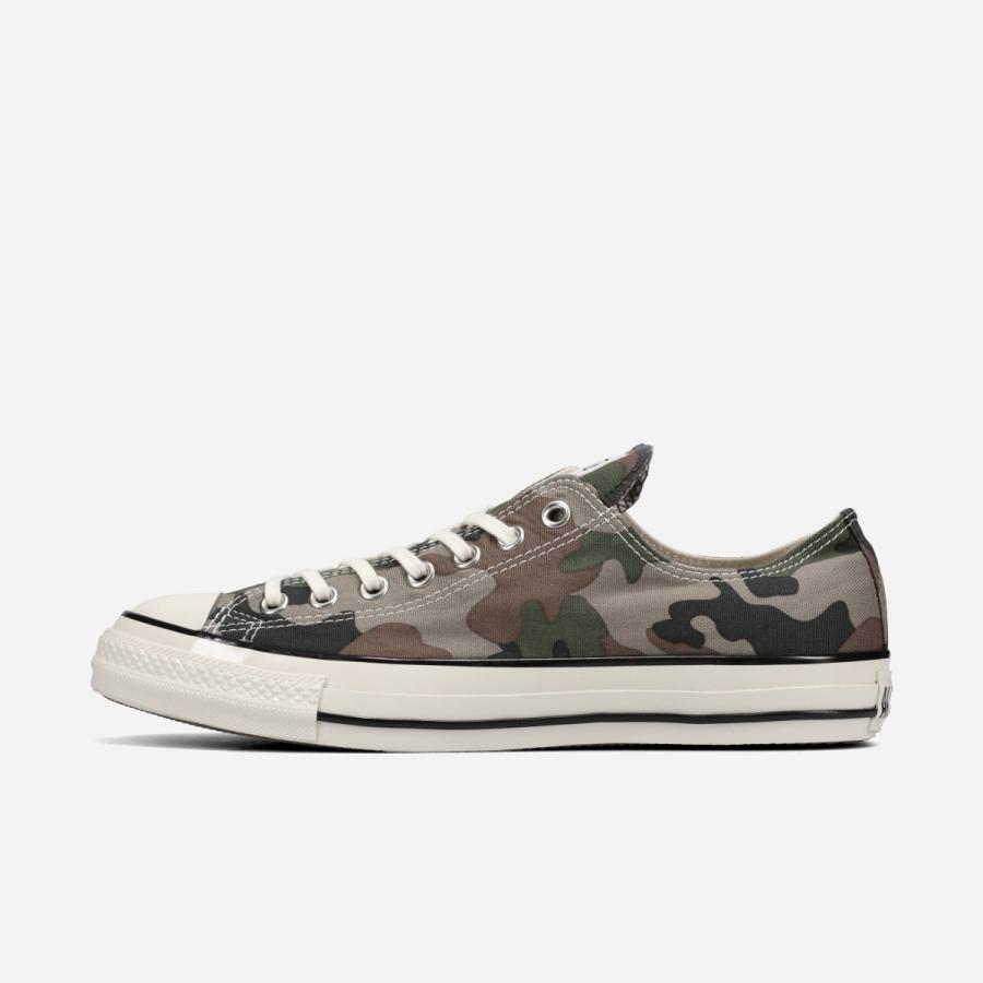 CONVERSE ALL STAR AGED WOODLANDCAMO OX コンバース オールスター エイジド ウッドランドカモ OX GREEN/GRAY/BROWN カーキグリーン 31318230の画像