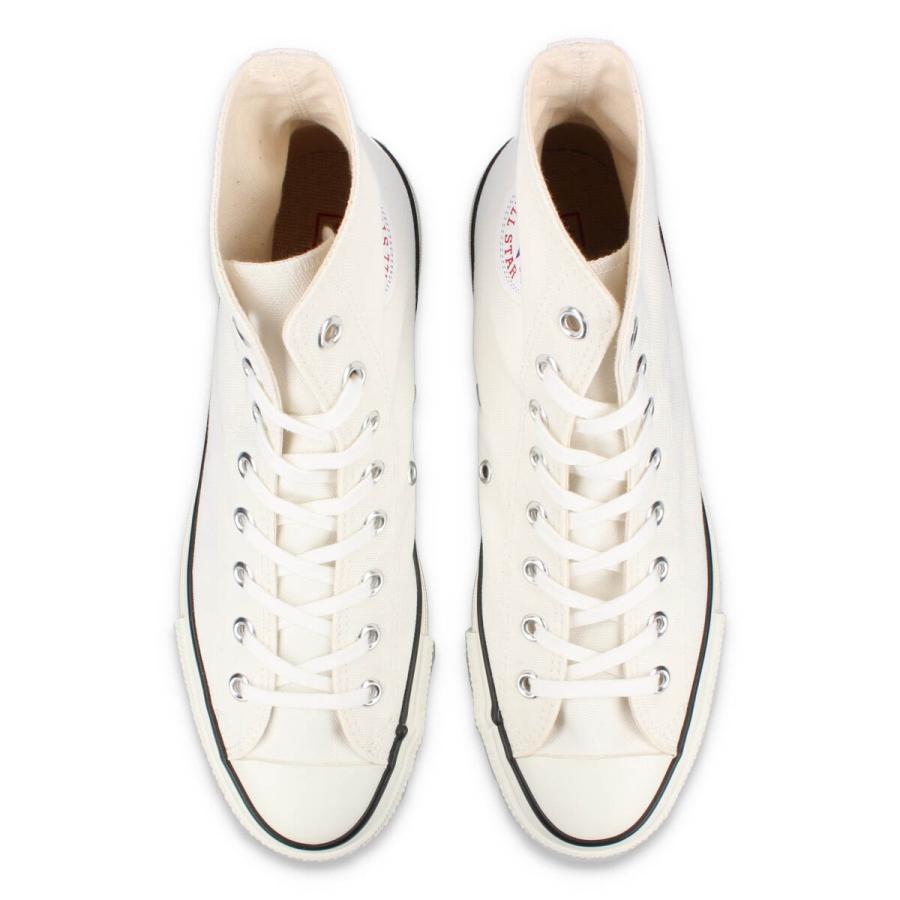 スニーカー メンズ レディース コンバース オールスター J HI ハイカット ホワイト 白 日本製 CONVERSE CANVAS ALL STAR J HI WHITE MADE IN JAPAN 32067960｜lowtex｜02