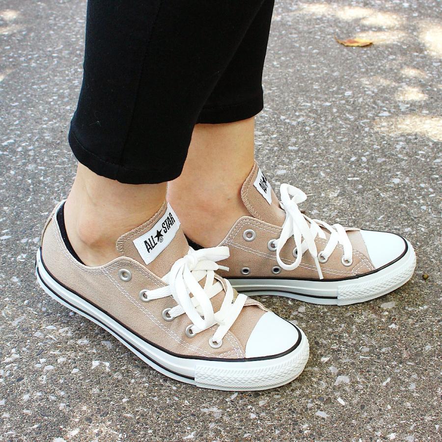 コンバース ベージュ レディース メンズ キャンバス オールスター カラーズ ローカット CONVERSE CANVAS ALL STAR COLORS OX BEIGE 1CL129C 32860669｜lowtex｜09