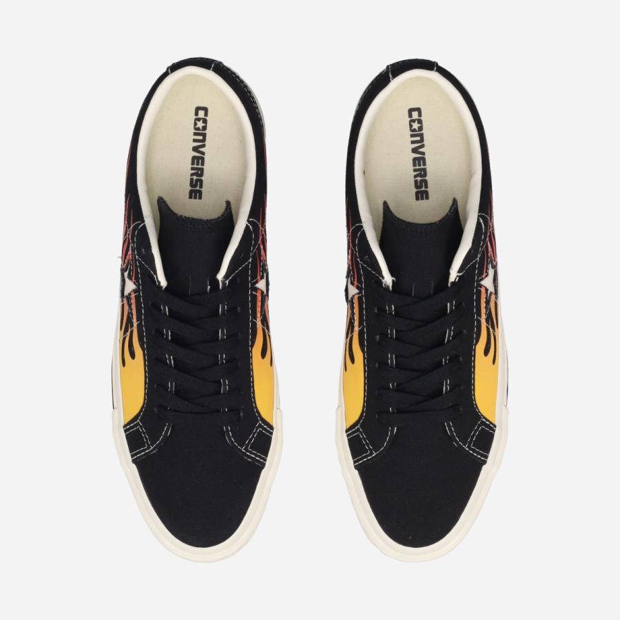 CONVERSE ONE STAR AGED CANVAS IGNT コンバース ワンスター エイジド キャンバス イグナイト メンズ レディース BLACK/RED FLAME ブラック 33703370 | ONE STAR | 01
