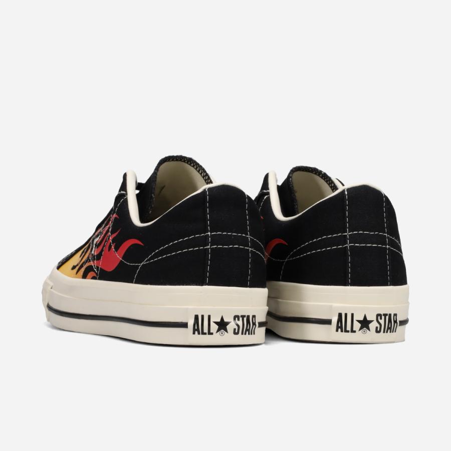 CONVERSE ONE STAR AGED CANVAS IGNT コンバース ワンスター エイジド キャンバス イグナイト メンズ レディース BLACK/RED FLAME ブラック 33703370 | ONE STAR | 02