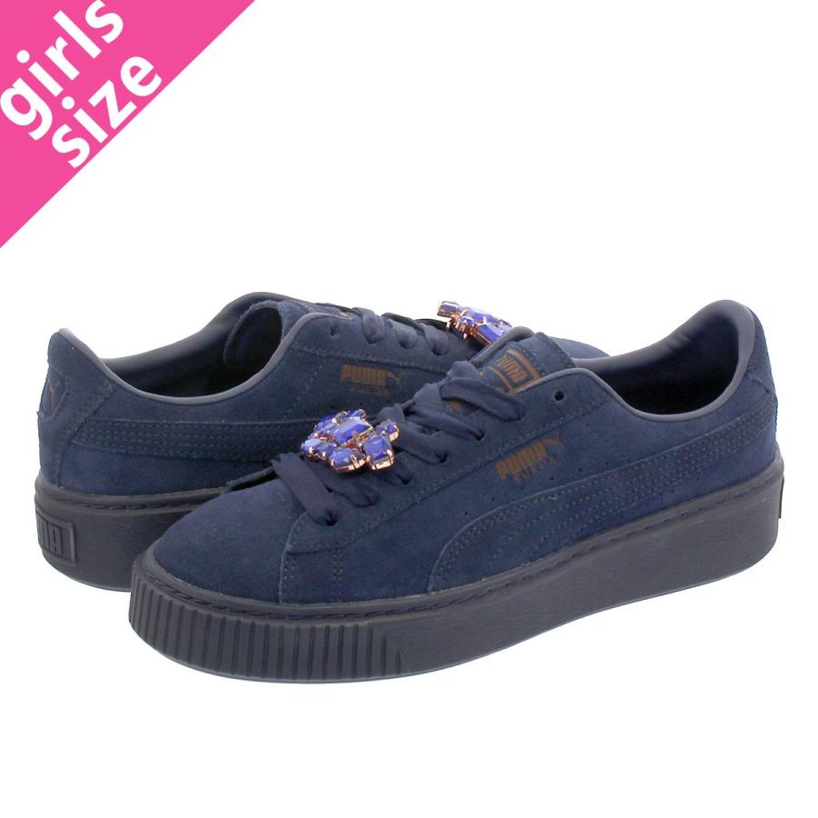 PUMA SUEDE PLATFORM GEM WNS プーマ スウェード プラットフォーム GEM ウィメンズ PEACOAT/PEACOAT  367452-01 LOWTEX - 通販 - PayPayモール