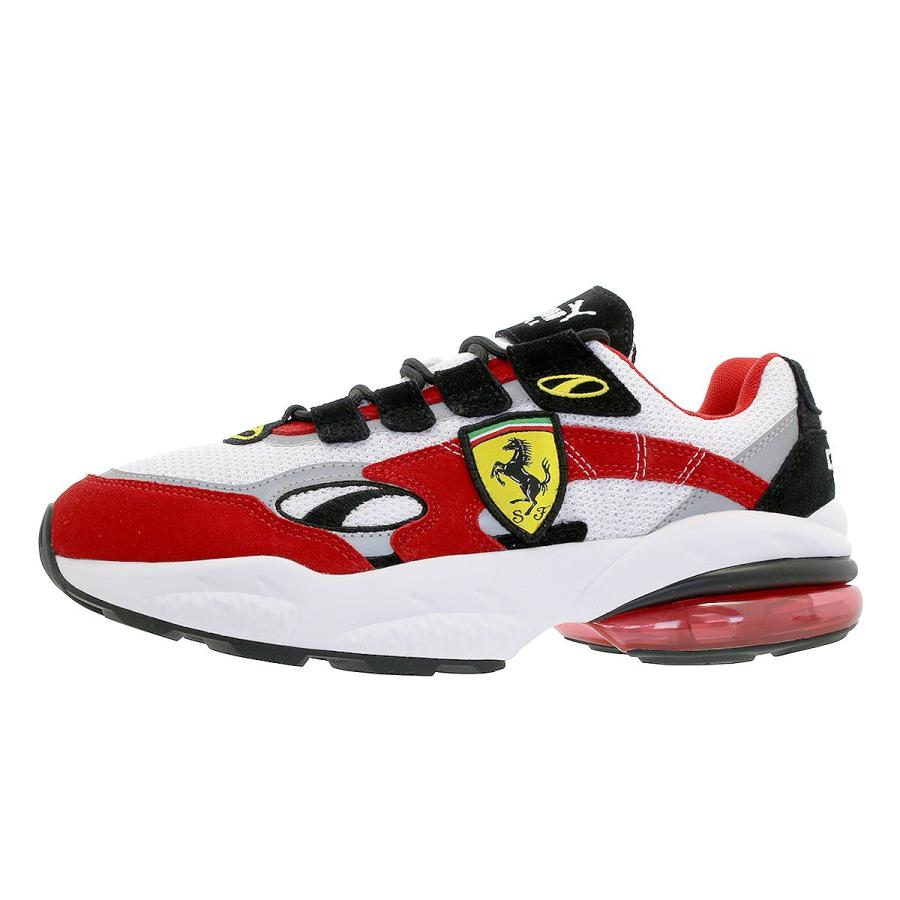 puma white rosso corsa