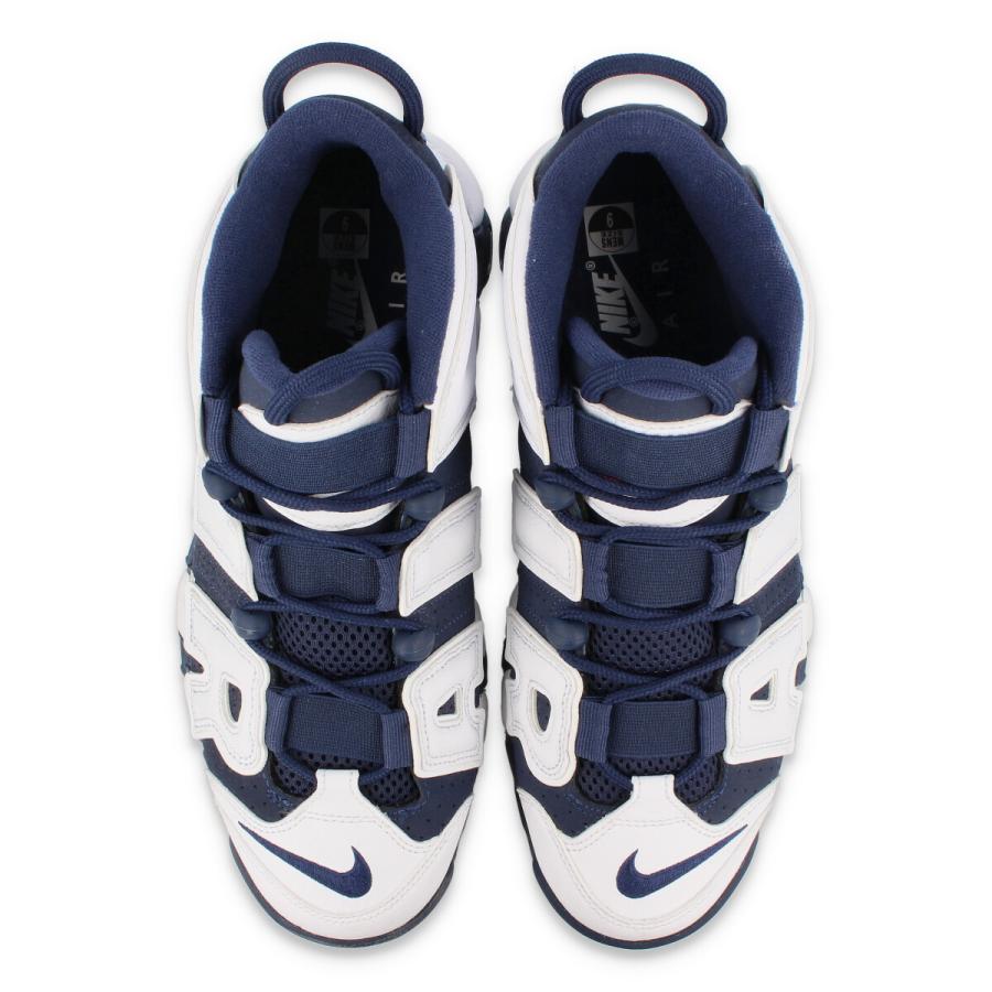 【ビッグ・スモールサイズ】 NIKE AIR MORE UPTEMPO 【OLYMPIC】 ナイキ エア モア アップ テンポ WHITE/MIDNIGHT NAVY/RED/GOLD 414962-104｜lowtex｜02