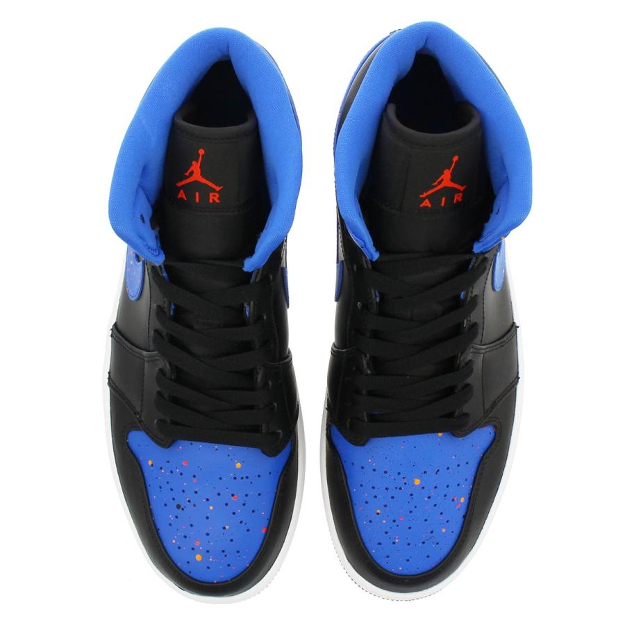 jordan 1 mid royal paint splatter