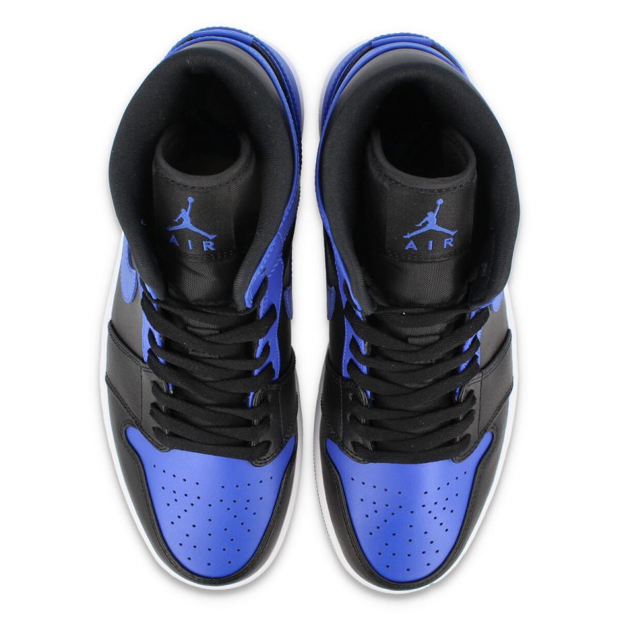 NIKE AIR JORDAN 1 MID ナイキ エア ジョーダン 1 ミッド BLACK/HYPER ROYAL/WHITE 554724-077｜lowtex｜02