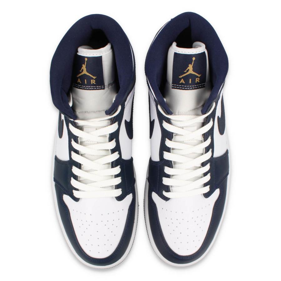 NIKE AIR JORDAN 1 MID ナイキ エア ジョーダン 1 ミッド WHITE/METALLIC GOLD/OBSIDIAN 554724-174｜lowtex｜02