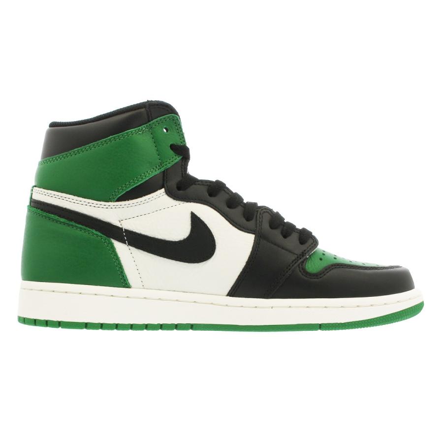 スニーカー メンズ ナイキ エア ジョーダン 1 レトロ ハイ OG NIKE AIR JORDAN 1 RETRO HIGH OG PINE GREEN/BLACK/SAIL 555088-302｜lowtex｜05