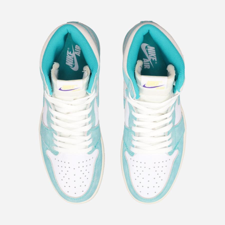 NIKE AIR JORDAN 1 RETRO HIGH OG ナイキ エア ジョーダン 1 レトロ ハイ OG メンズ TURBO GREEN/WHITE/LIGHT SMOKE GREY/SAIL ブルー 555088-311の画像