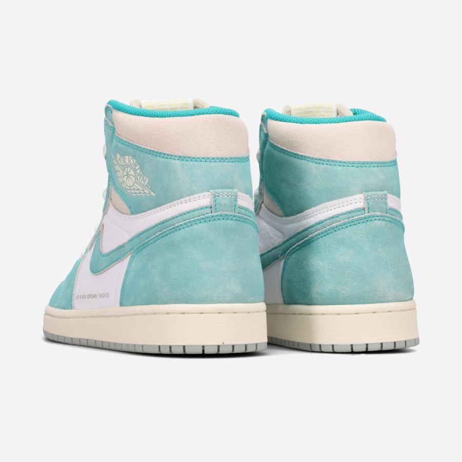 NIKE AIR JORDAN 1 RETRO HIGH OG ナイキ エア ジョーダン 1 レトロ ハイ OG メンズ TURBO GREEN/WHITE/LIGHT SMOKE GREY/SAIL ブルー 555088-311の画像