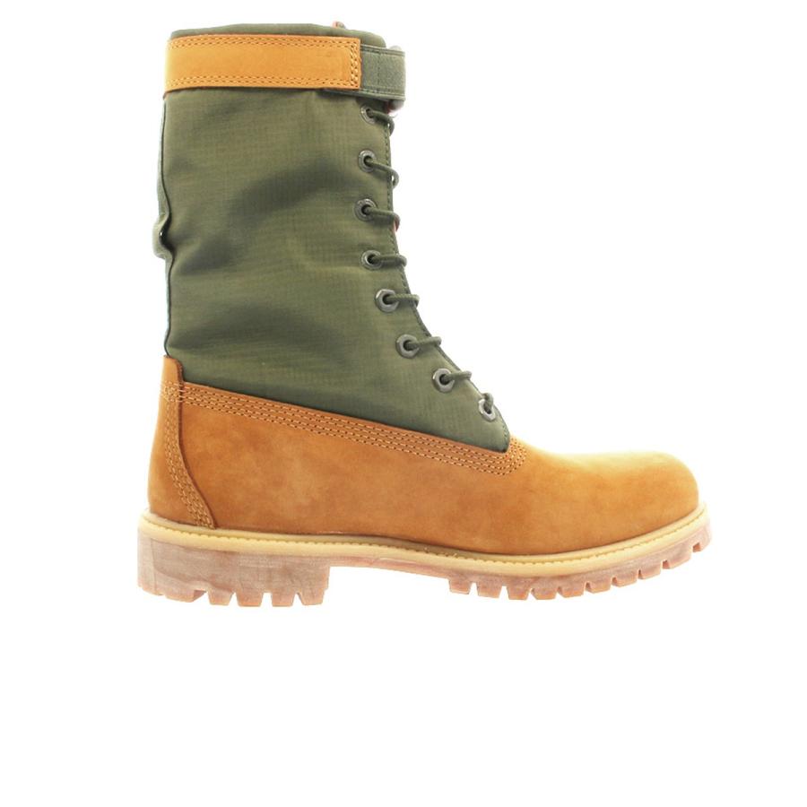 orange and green timberlands