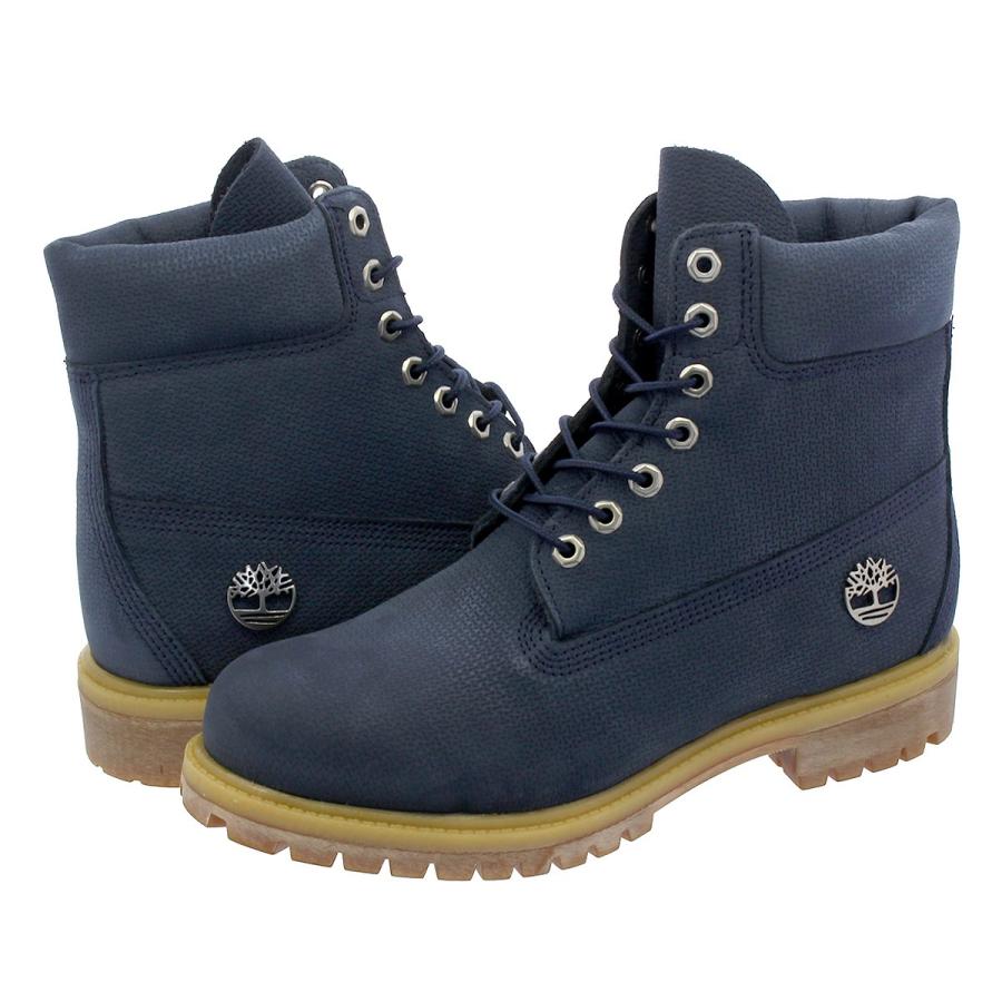 navy blue 6 inch timberland field boots