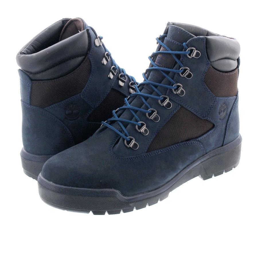 timberland 6 inch field boots navy