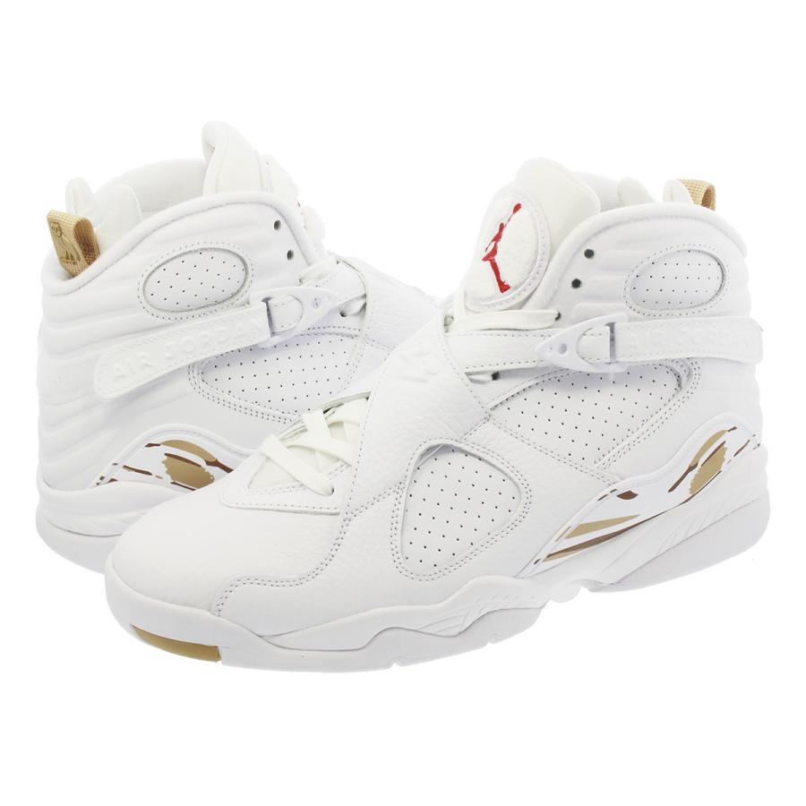 jordan 8 white and gold