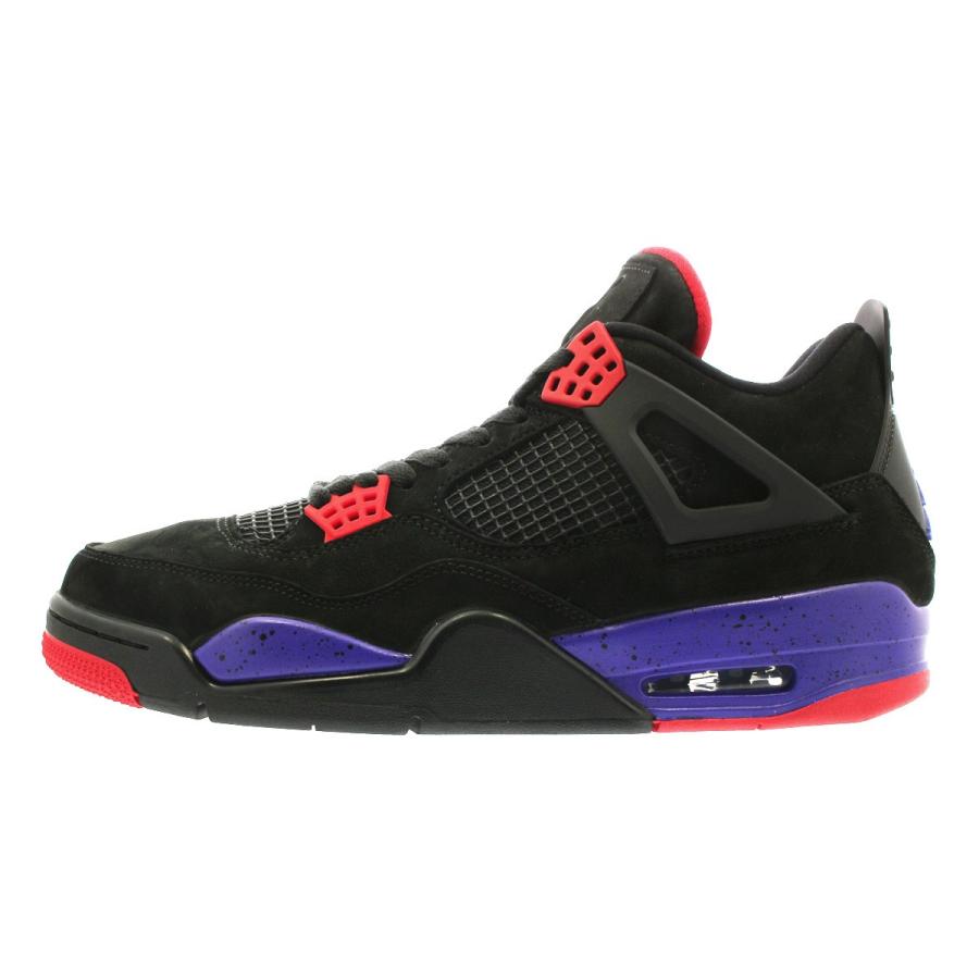 【11%OFF】  NIKE AIR JORDAN 4 RETRO 【RAPTORS】 ナイキ エアージョーダン 4 レトロ NRG BLACK/COURT PURPLE/UNIVERSITY RED aq3816-065の画像
