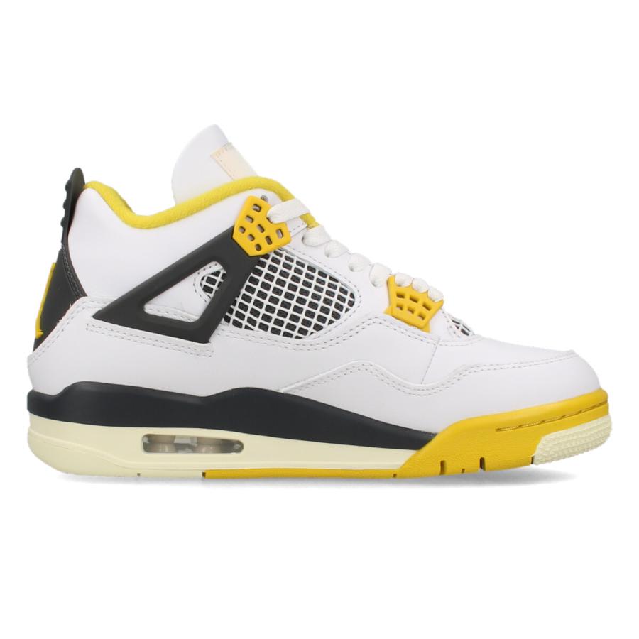 【25,000円均一SALE】 NIKE WMNS AIR JORDAN 4 RETRO ナイキ ウィメンズ エア ジョーダン 4 レトロ レディース WHITE/COCONUT MILK/VIVID SULFUR AQ9129-101の画像