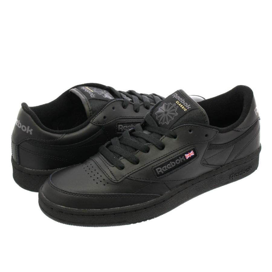 reebok club c black leather