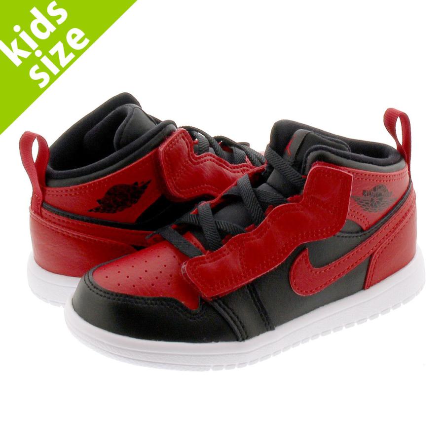 ベビーサイズ 8 0 16 0cm Nike Air Jordan 1 Mid Alt Td ナイキ エア ジョーダン 1 ミッド Alt Td Black Gym Red White Lowtex 通販 Paypayモール