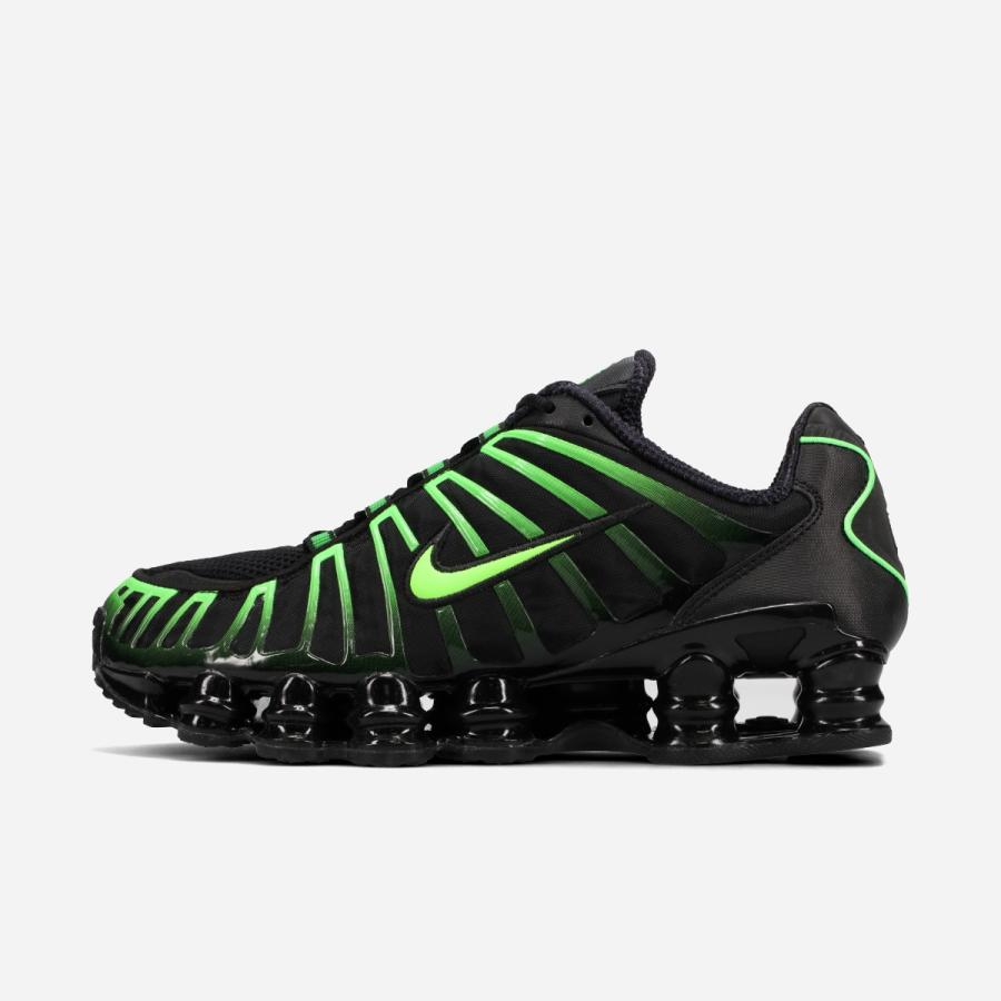 【新品未使用】NIKE SHOXショックスTL グリーン ショックス NIKE SHOX TL ナイキ メンズ BLACK/BLACK/GREEN