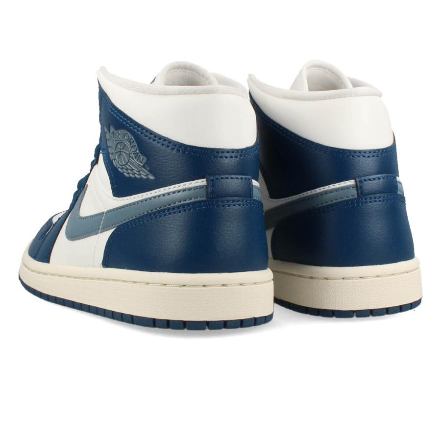 NIKE WMNS AIR JORDAN 1 MID ナイキ ウィメンズ エア ジョーダン 1 ミッド レディース FRENCH BLUE/OZONE BLUE/SAIL ブルー BQ6472-414｜lowtex｜03