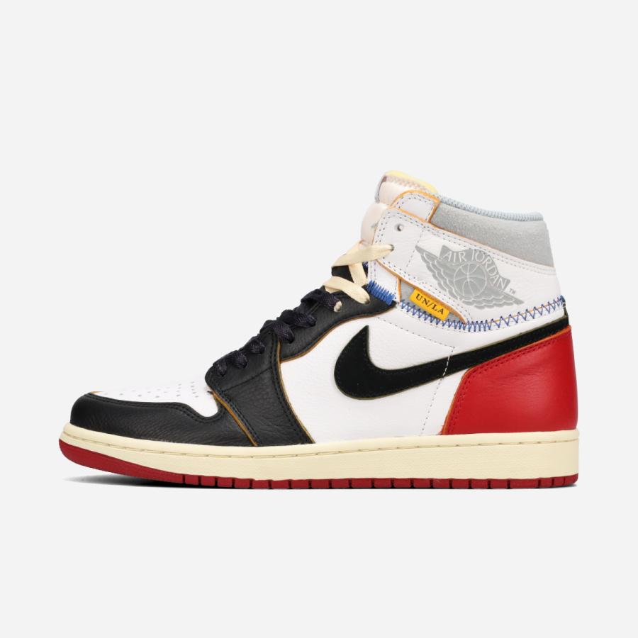 NIKE AIR JORDAN 1 RETRO HIGH NRG × UNION ナイキ エア ジョーダン 1 レトロ ハイ NRG × ユニオン WHITE/BLACK/VARSITY RED/WOLF GREY ホワイト BV1300-106の画像