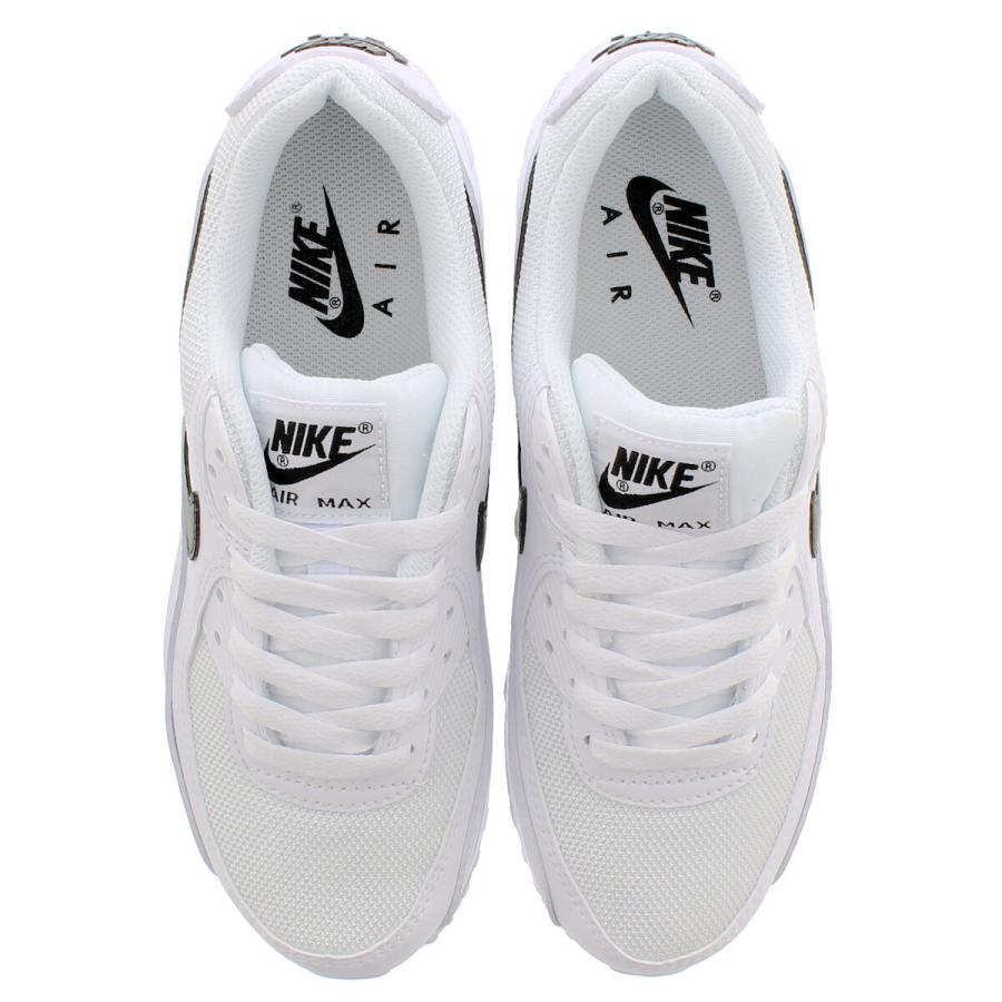 Air max 90 white with black tick top