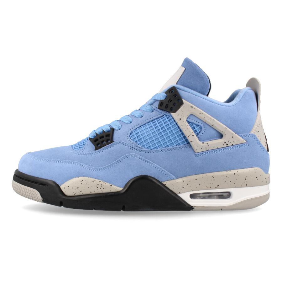 【10%OFF】  NIKE AIR JORDAN 4 RETRO ナイキ エア ジョーダン 4 レトロ UNIVERSITY BLUE/TECH GREY/WHITE/BLACK ct8527-400の画像