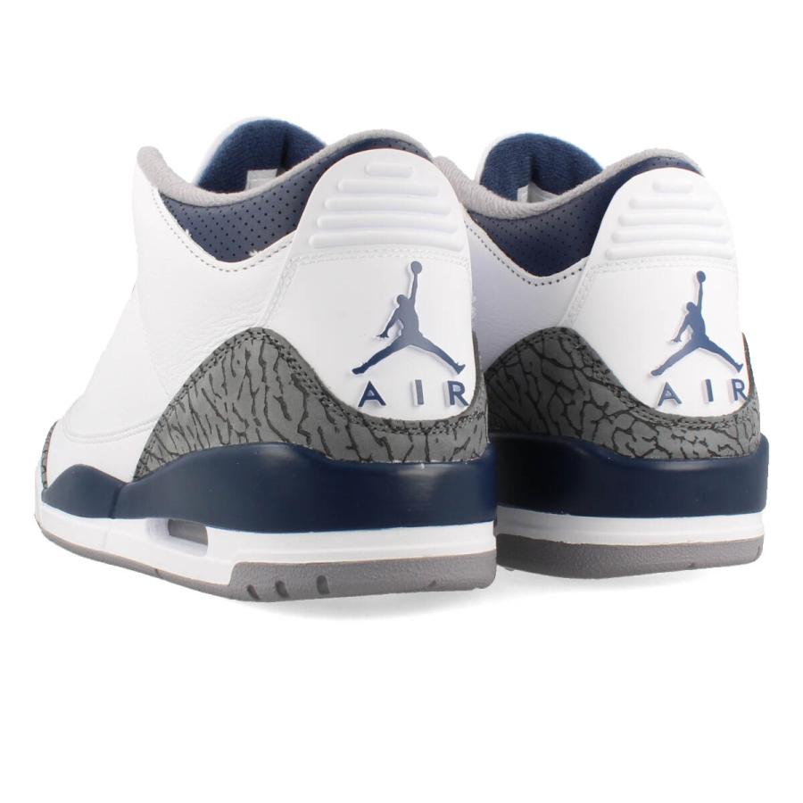 NIKE AIR JORDAN 3 RETRO ナイキ エア ジョーダン 3 レトロ メンズ WHITE/MIDNIGHT NAVY/CEMENT GREY/BLACK ホワイト CT8532-140｜lowtex｜03