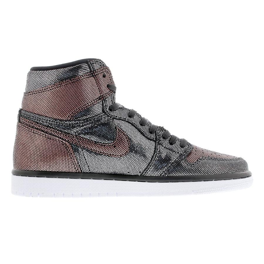 NIKE WMNS AIR JORDAN 1 RETRO HIGH OG FEARLESS ナイキ ウィメンズ エア ジョーダン 1 レトロ ハイ OG フィアレス BLACK/BLACK/MTLC ROSE GOLD cu6690-006｜lowtex｜05