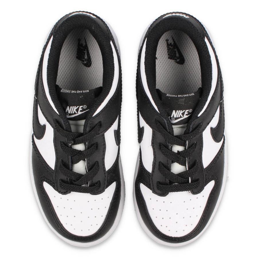 NIKE DUNK LOW TD ナイキ ダンク ロー TD キッズ 子ども ローカット WHITE/BLACK/WHITE ホワイト ブラック 白 黒 cw1589-100｜lowtex｜02