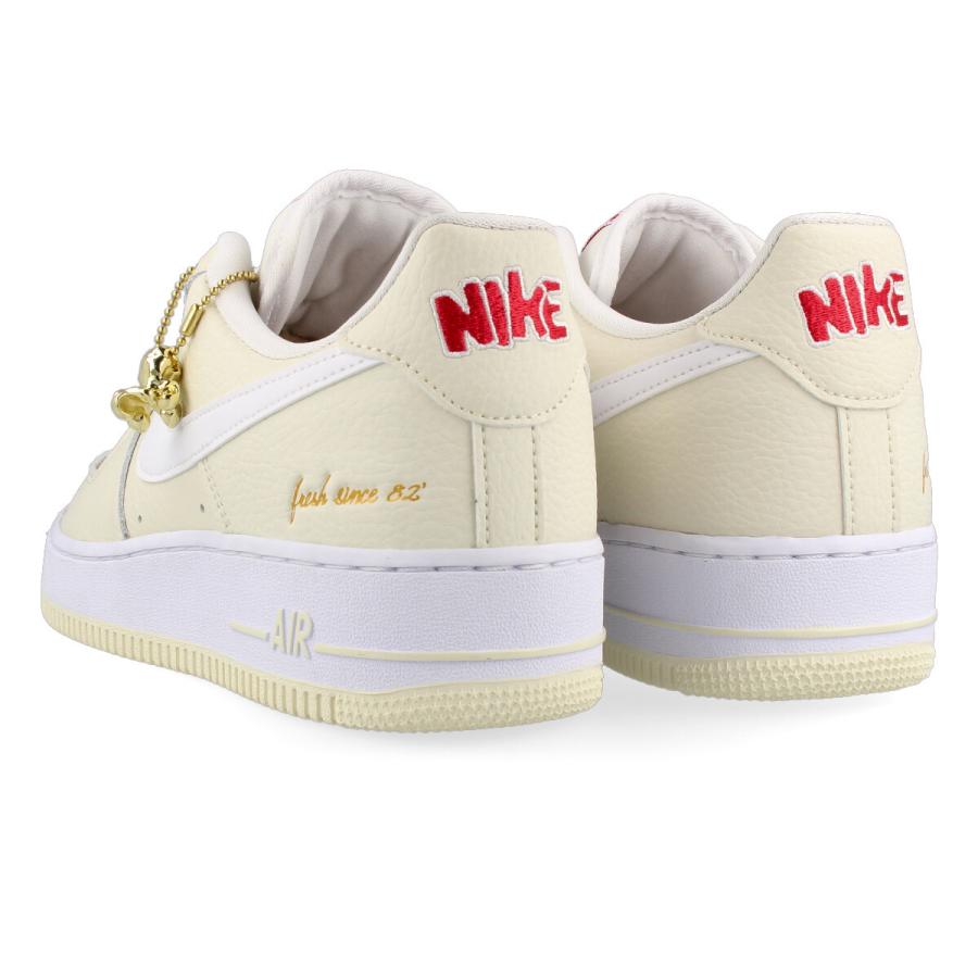 NIKE AIR FORCE 1 '07 PREMIUM EMB ナイキ エア フォース 1 '07 プレムアム EMB 【POPCORN】 COCONUT MILK/WHITE/UNIVERSITY RED cw2919-100｜lowtex｜03