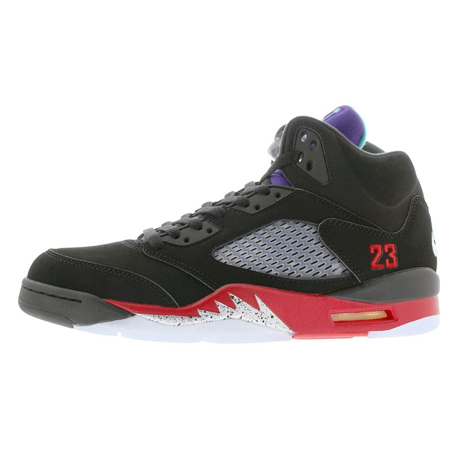 【ビッグ・スモールサイズ】 NIKE AIR JORDAN 5 RETRO 【TOP 3】 ナイキ エア ジョーダン 5 レトロ BLACK/FIRE RED/GRAPE ICE/NEW EMERALD cz1786-001｜lowtex｜04