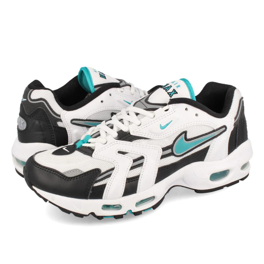 NIKE AIR MAX 96 II ナイキ エア マックス 96 2 メンズ WHITE/MYSTIC TEAL/BLACK/REFLECT SILVER ホワイト CZ1921-101｜lowtex