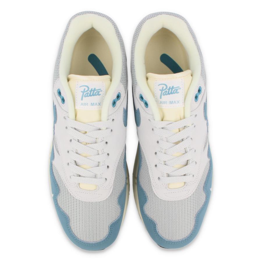 NIKE AIR MAX 1 PATTA ナイキ エア マックス 1 パタ METALLIC SILVER/NOISE AQUA/PURE PLATINUM dh1348-004｜lowtex｜02